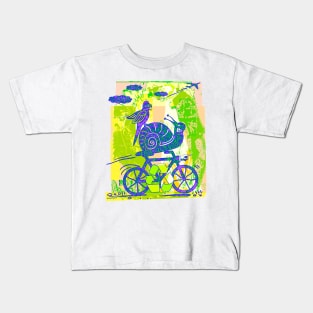 Earth Day Recycling Snail Kids T-Shirt